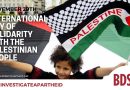 Fordert mit uns zum diesjährigen Internationalen Tag der Solidarität mit dem palästinensischen Volk #UNinvestigateApartheid
