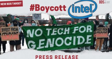 Pressemitteilung: BDS-Bewegung startet globale #BoycottIntel-Kampagne