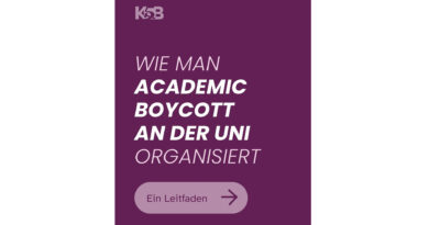 Wie man Academic Boycott an der Uni organisiert