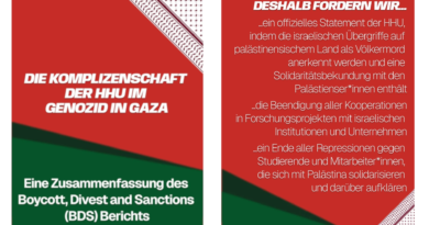 Bericht BDS Report Heinrich-Heine-Universität